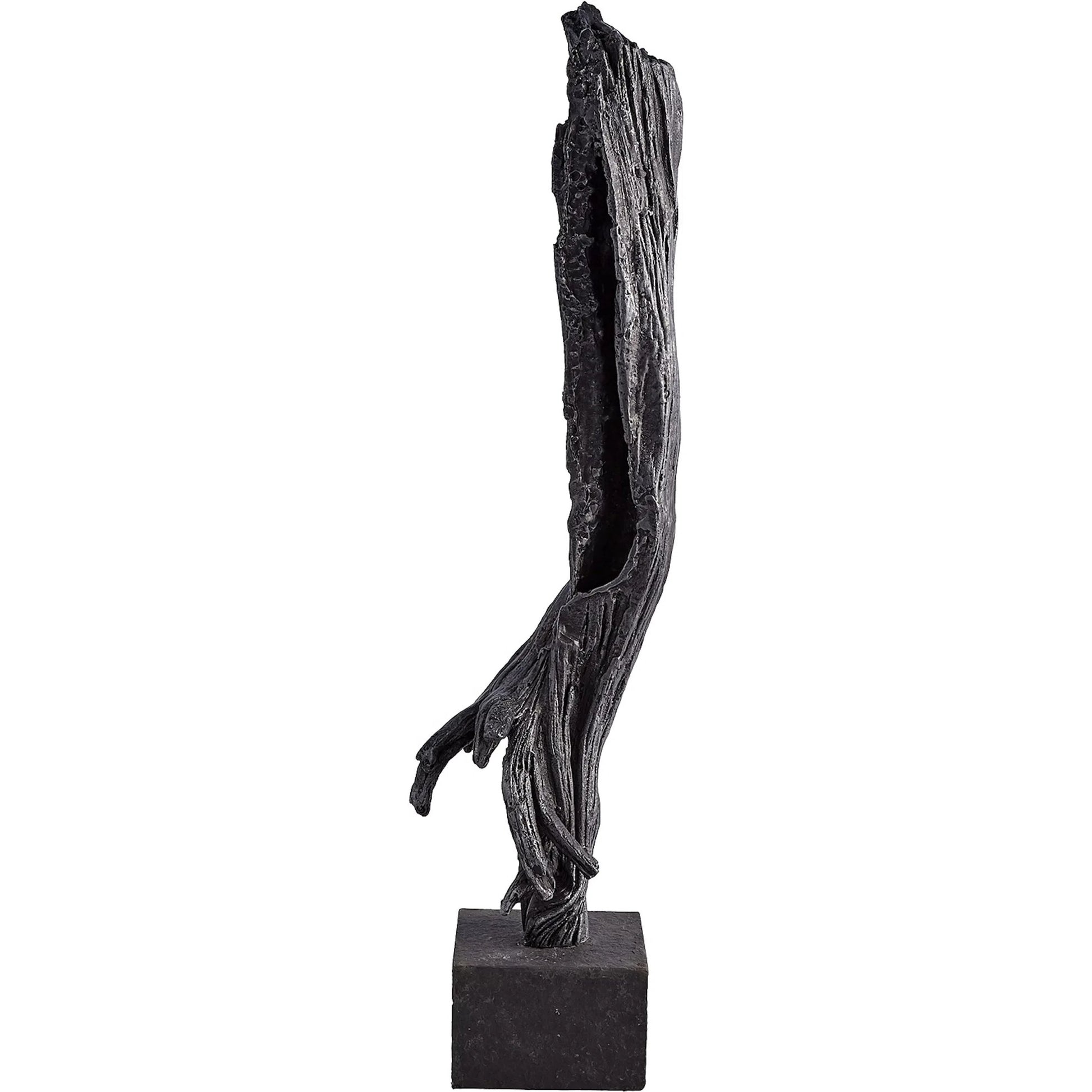 Iron Driftwood Sculpture by Global Views. Made from cast iron, marble in a eclectic & global style.