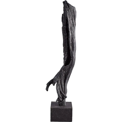 Iron Driftwood Sculpture by Global Views. Made from cast iron, marble in a eclectic & global style.