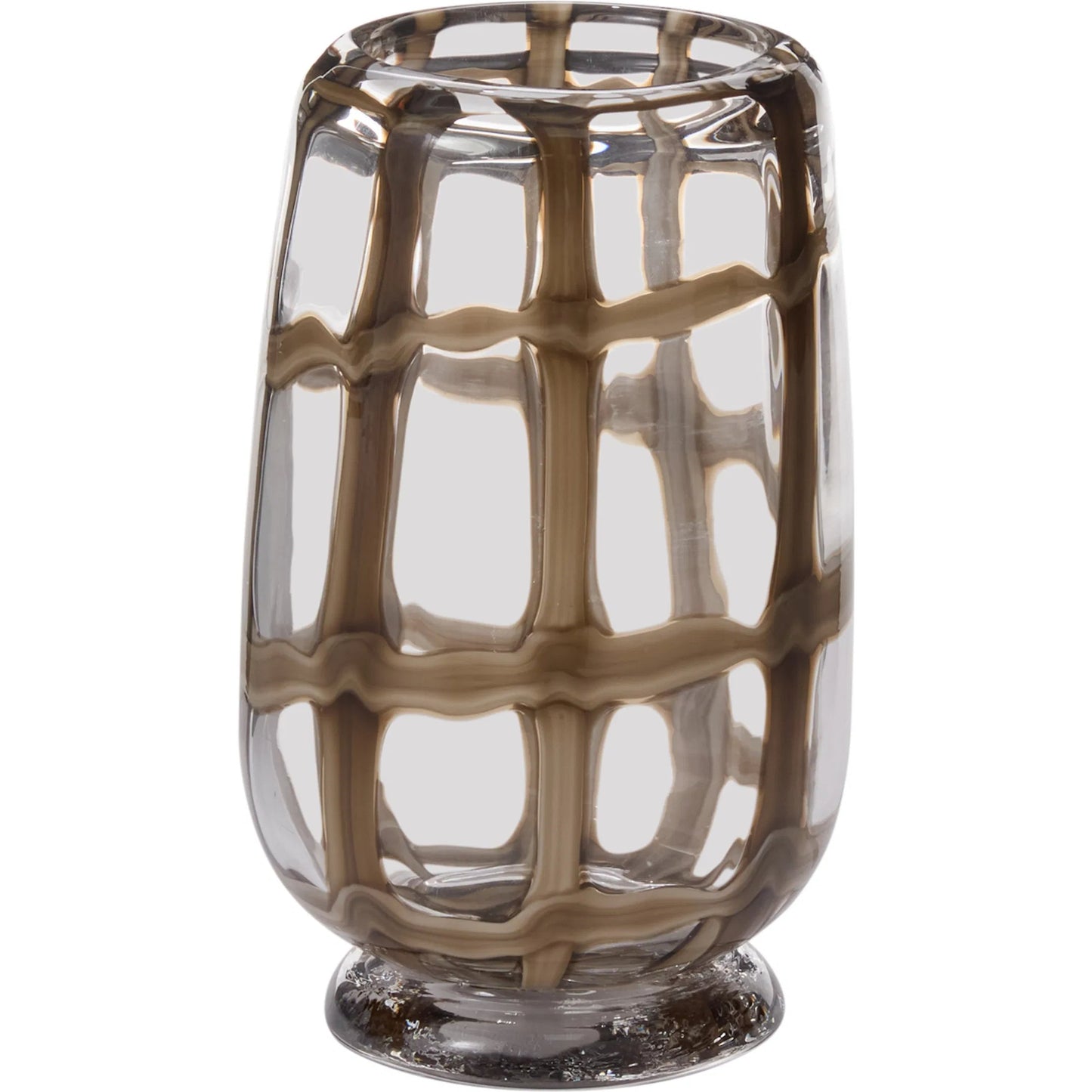 002 SI-2539597 | Primary Silo | Enveloped Vase by Accent Decor in brown. Made from glass in a unique style.