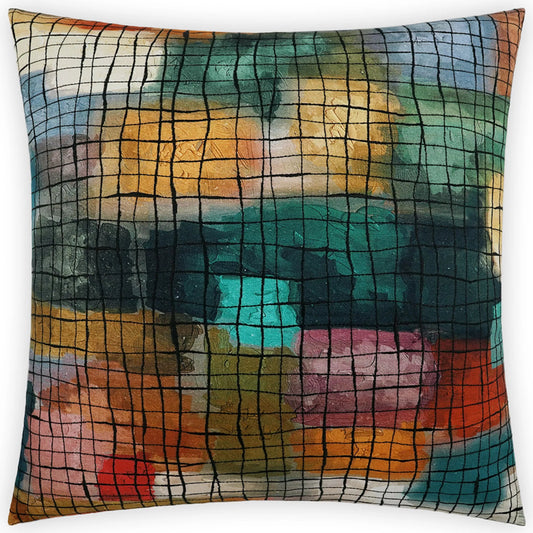 Klee Pillow by DV Kap Home in multi. Made from 100% cotton in a unique style.