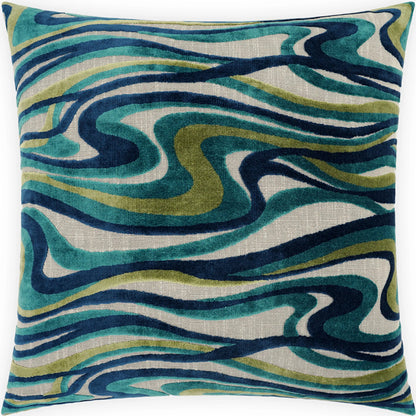 Sway Pillow by DV Kap Home. Made from 48% viscose, 32% cotton, 20% polyester in a transitional style.