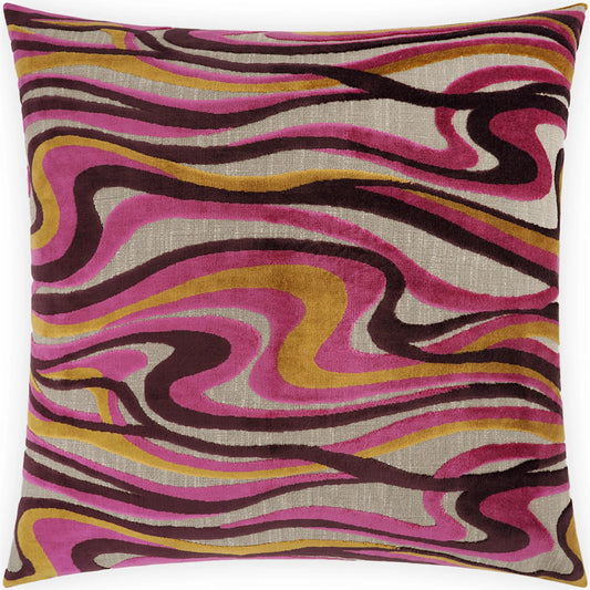 Sway Pillow by DV Kap Home. Made from 48% viscose, 32% cotton, 20% polyester in a unique style.