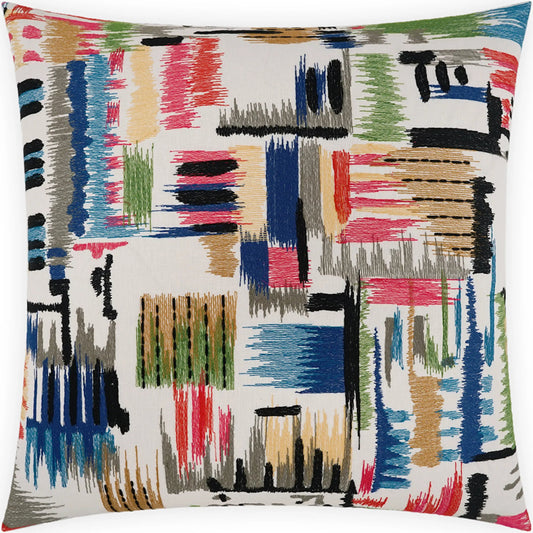 Sketchbook Pillow by DV Kap Home in multi. Made from 50% cotton, 50% polyester in a unique style.
