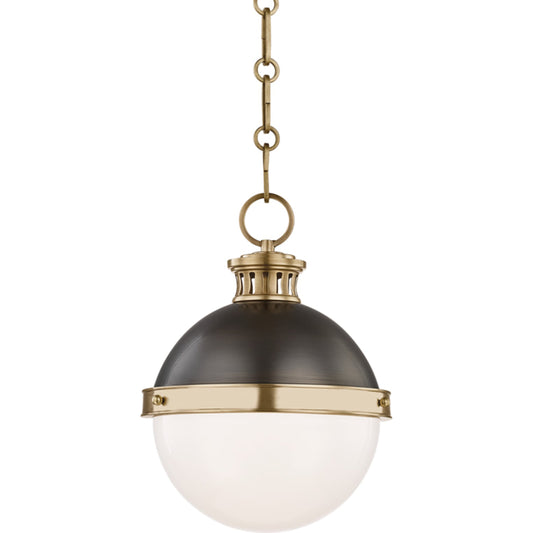 Latham Pendant by Hudson Valley. Made from steel in a modern style.
