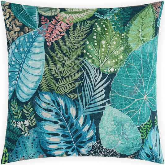 Congo Pillow by DV Kap Home in blue. Made from 100% polyester in a coastal style.