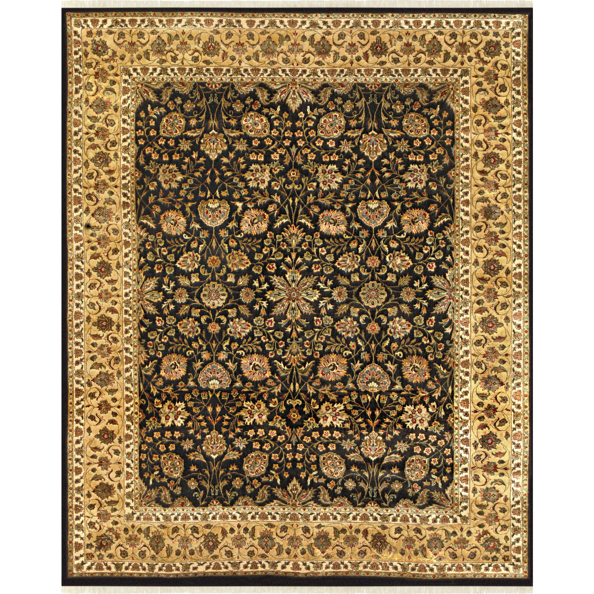 Sophia Rug - 6581F by Feizy in gold, black. Made from silk, wool in a unique style.