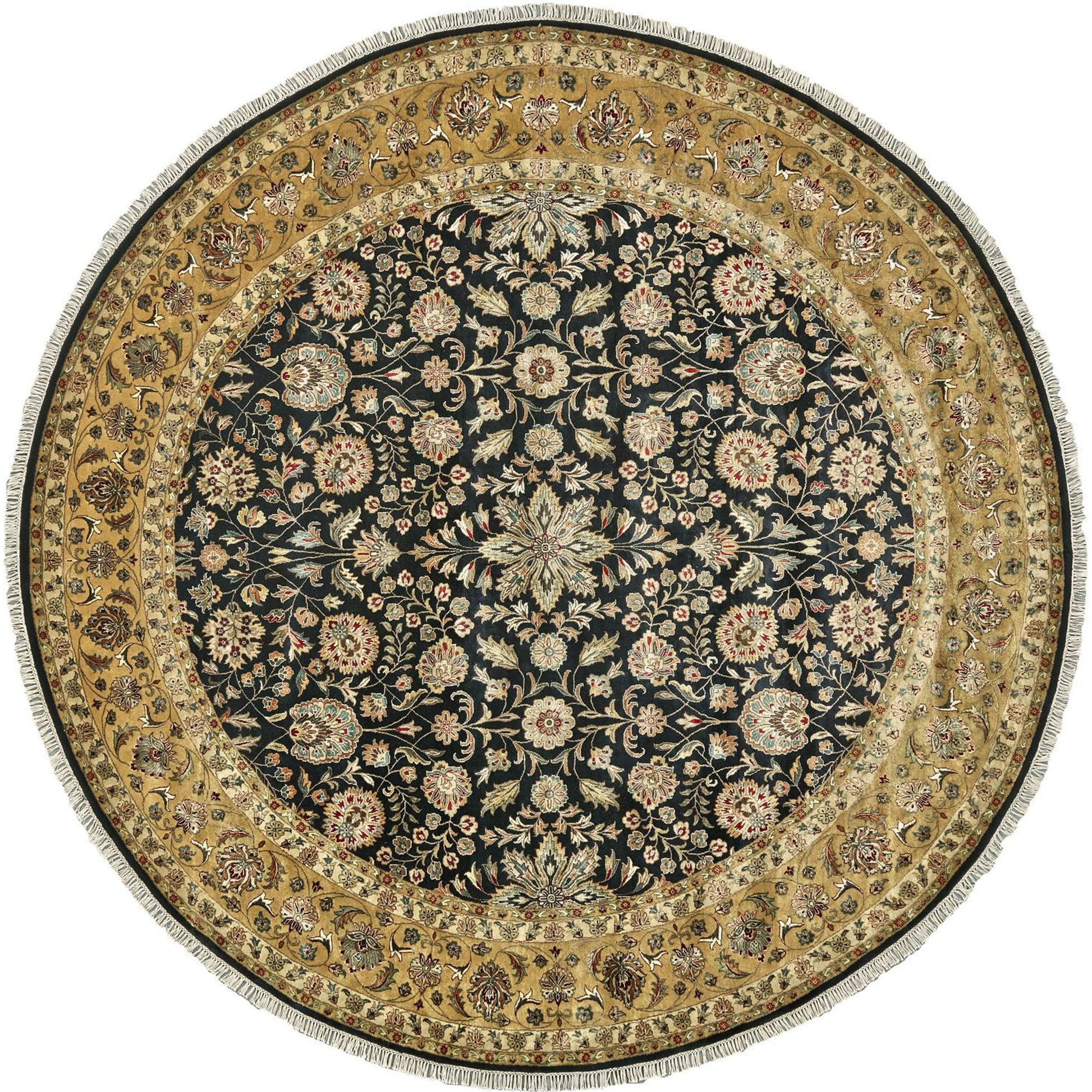 Sophia Rug - 6581F by Feizy in gold, black. Made from silk, wool in a unique style.