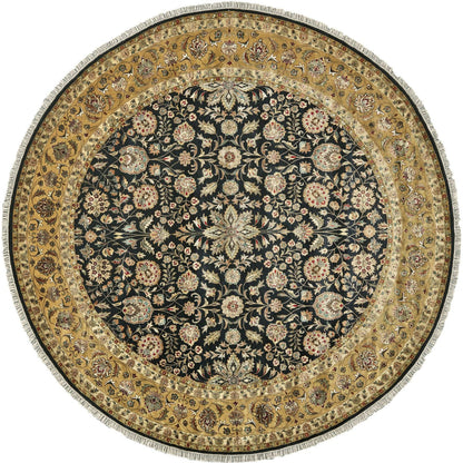 Sophia Rug - 6581F by Feizy in gold, black. Made from silk, wool in a unique style.