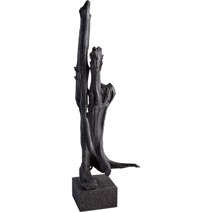 Iron Driftwood Sculpture by Global Views. Made from cast iron, marble in a eclectic & global style.