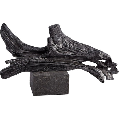Iron Driftwood Sculpture by Global Views. Made from cast iron, marble in a eclectic & global style.