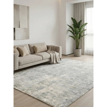 Murano Rug by Exquisite Rugs in metallic. Made from wool, bamboo silk in a unique style.