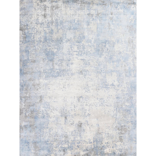 Murano 4028 Rug by Exquisite Rugs in silver, blue. Made from wool, bamboo silk in a unique style.