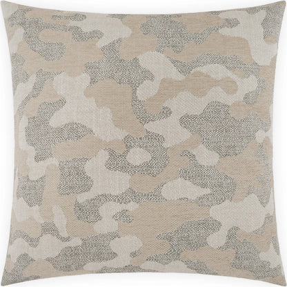 Waxman Pillow by DV Kap Home in grey, taupe. Made from 81.38% polyester, 14.85% cotton, 2.45% pcrpoly , 1.32% pcrpoly in a transitional style.