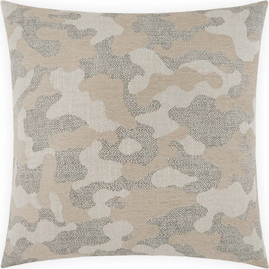 Waxman Pillow by DV Kap Home in grey, taupe. Made from 81.38% polyester, 14.85% cotton, 2.45% pcrpoly , 1.32% pcrpoly in a unique style.