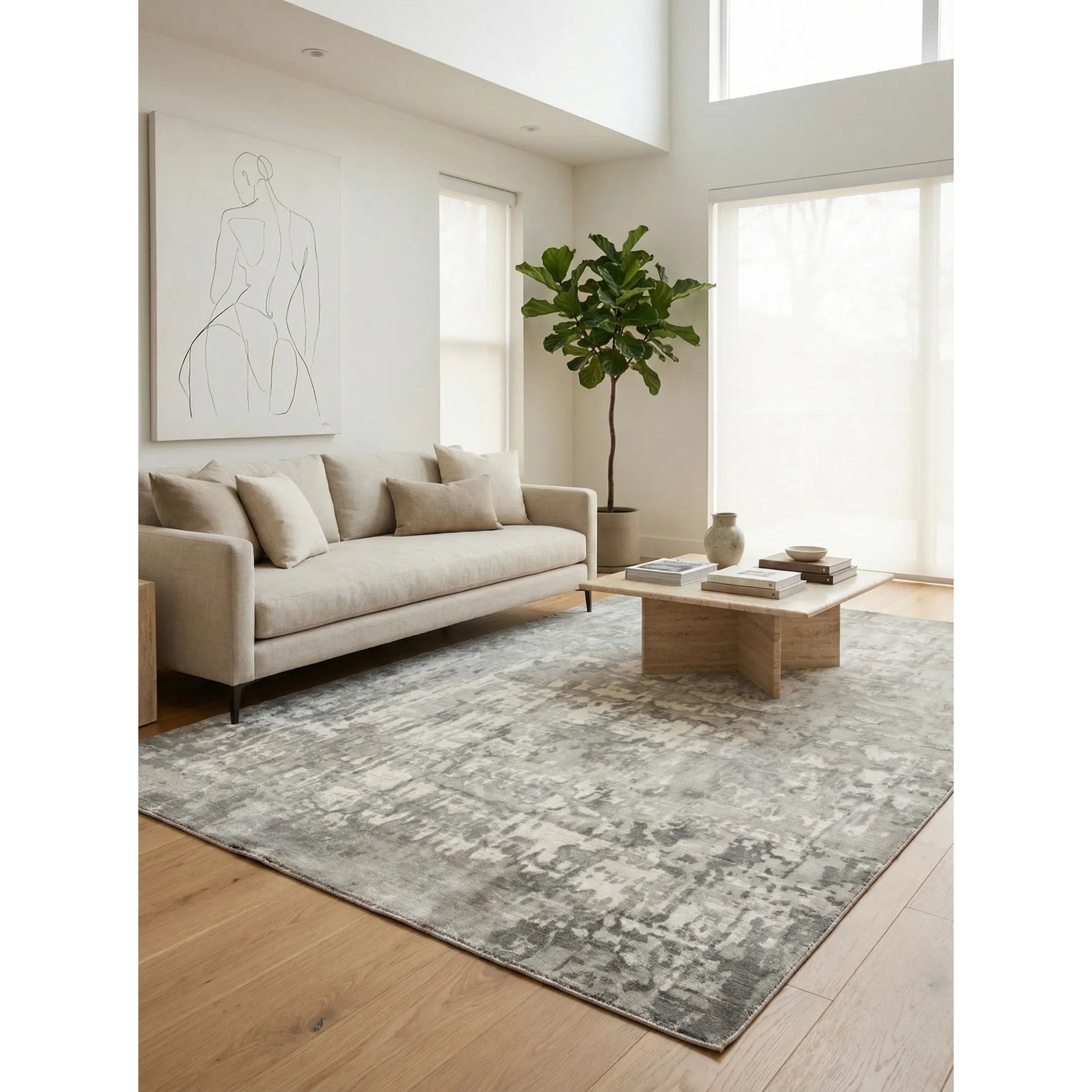 Murano Rug by Exquisite Rugs. Made from wool, bamboo silk in a unique style.