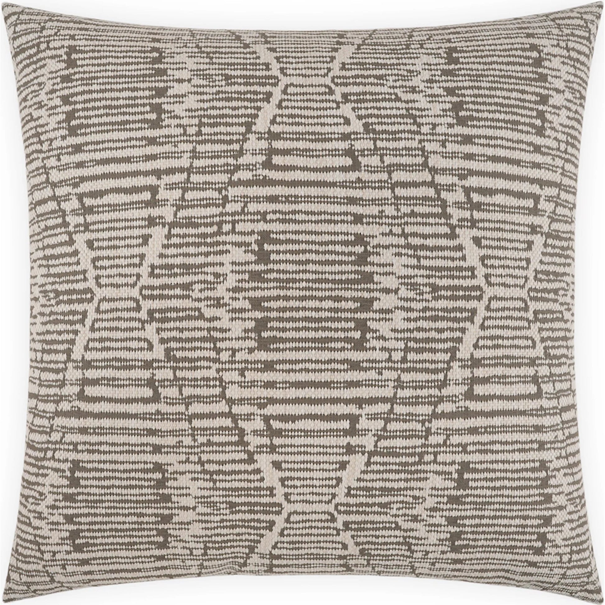 Ozetta Pillow by DV Kap Home in driftwood. Made from 75.37% olefin, 24.63% polyester (uv) in a unique style.