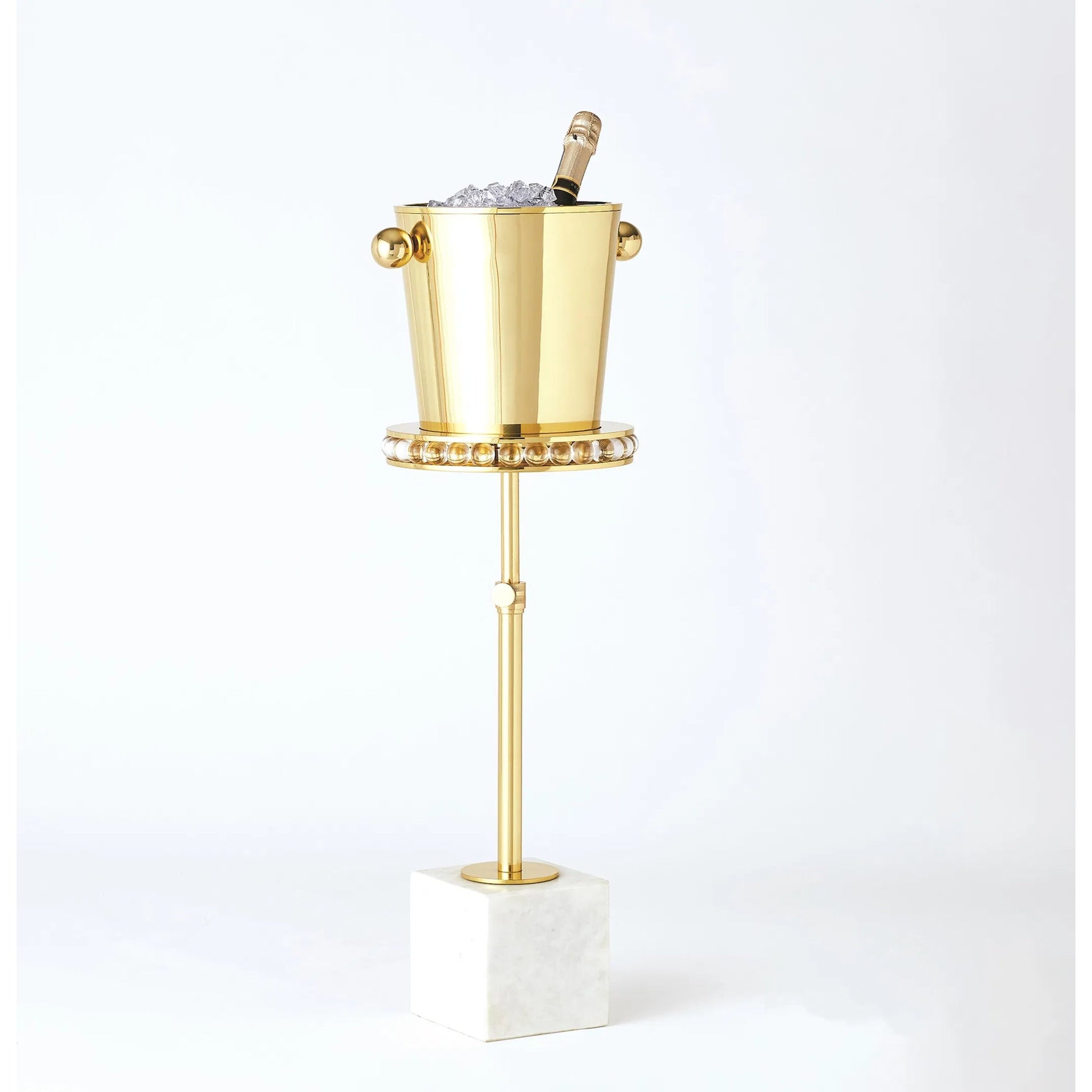 Margot Champagne Bucket by Global Views. Made from brass, stainless steel in a transitional style.