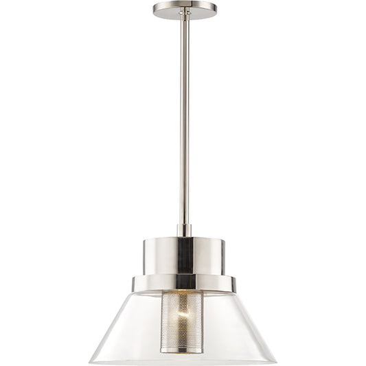 Paoli Pendant by Hudson Valley. Made from steel in a modern style.