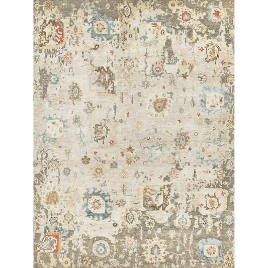 Essex Rug - Tan, Blue, Rust by Exquisite Rugs in tan/blue/rust. Made from unique in a unique style.