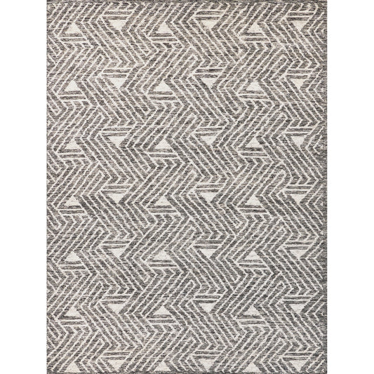 Eaton Rug - Silver, Gray, Ivory by Exquisite Rugs in silver/gray/ivory. Made from ivory in a unique style.
