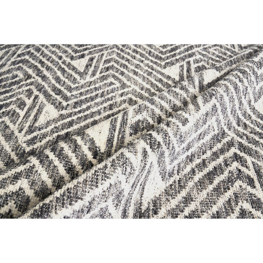 Eaton Rug - Silver, Gray, Ivory by Exquisite Rugs in silver/gray/ivory. Made from ivory in a unique style.