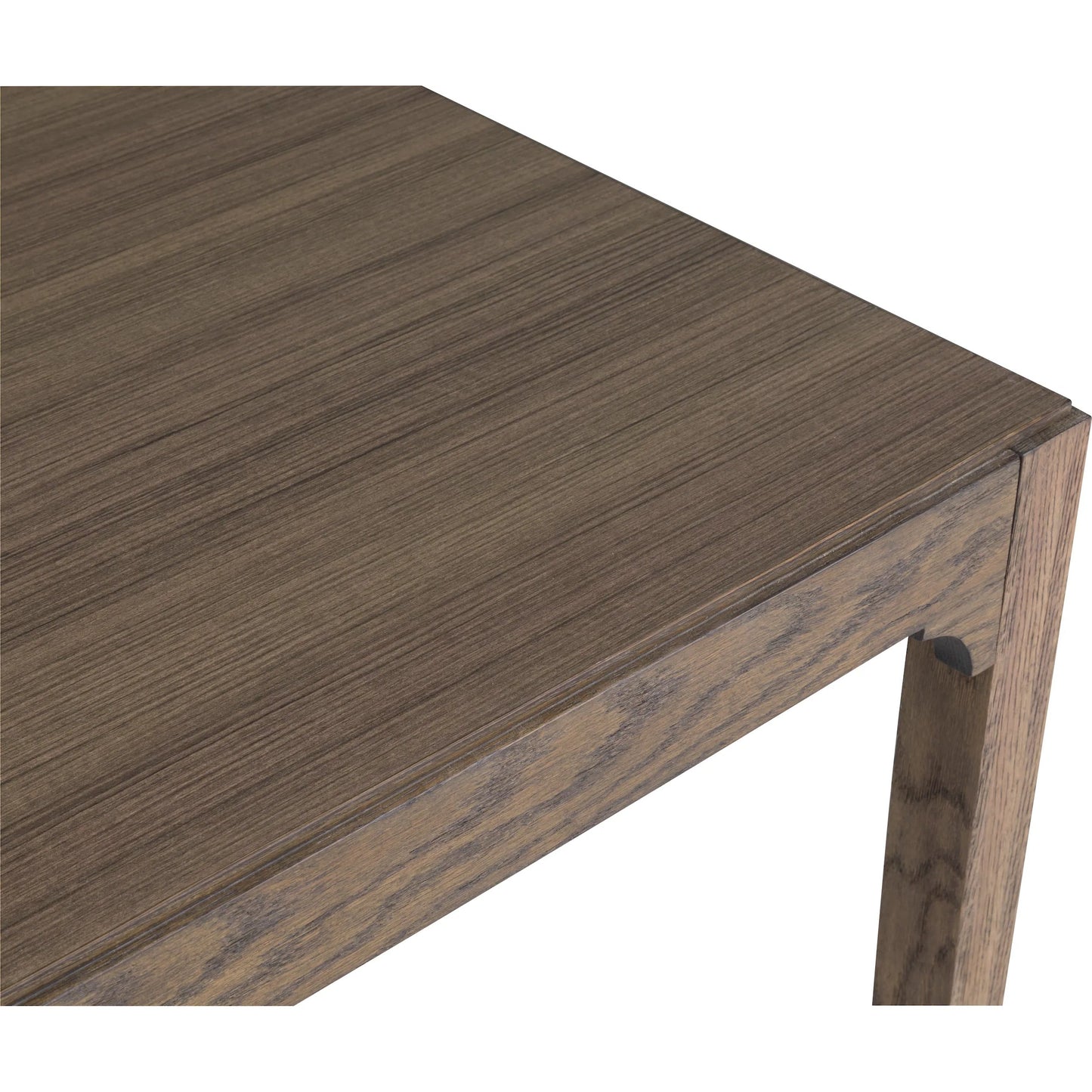 004 SI-2635704 | Closeup | Callahan Laminate Activity Table by Fairfield Chair in brown and louve. Made from high pressure laminate, red oak solids, veneers in a unique style.