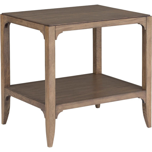 000 SI-2635705 | Primary Silo | Callahan End Table by Fairfield Chair in brown and louve. Made from high pressure laminate, red oak solids, veneers in a unique style.