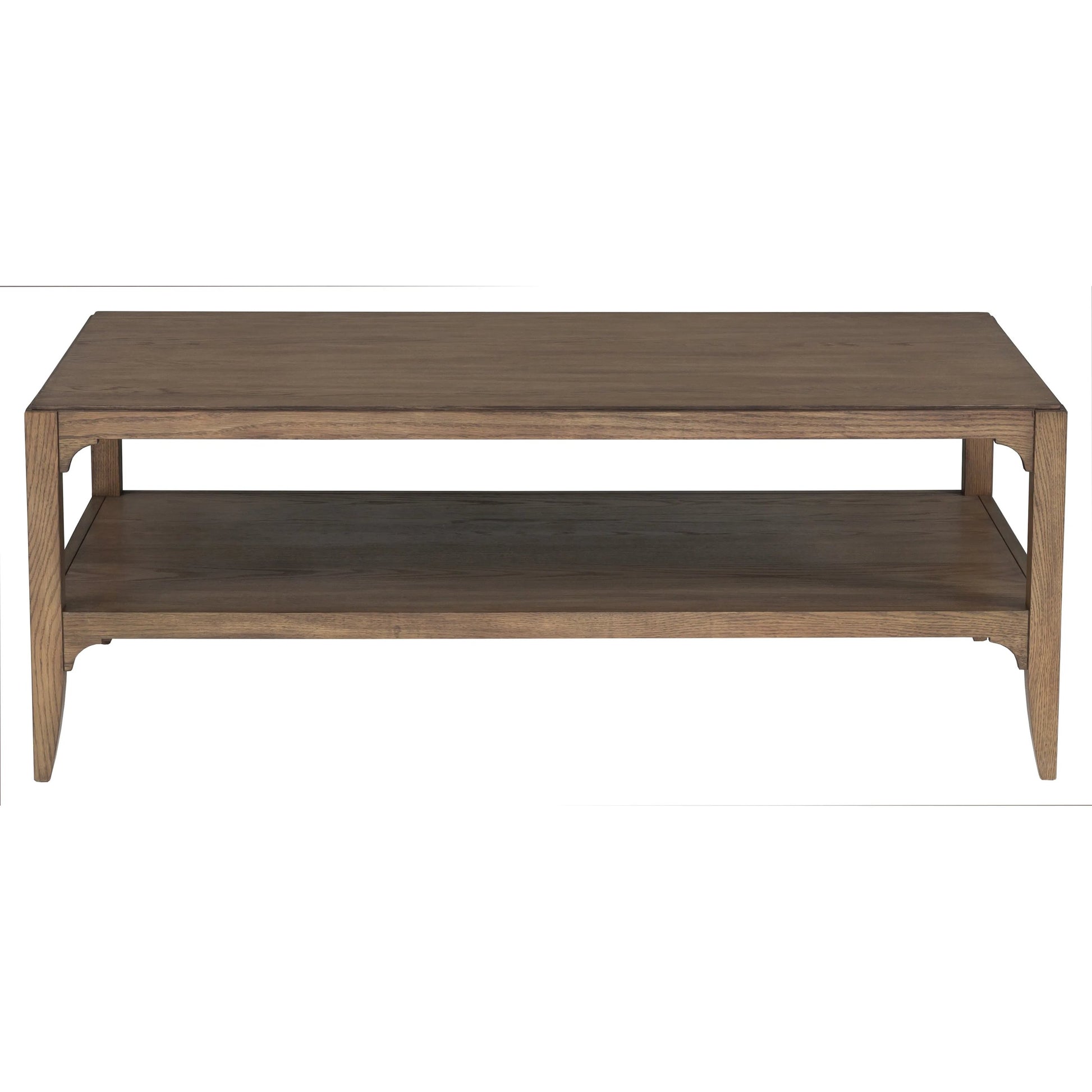 Callahan Cocktail Table by Fairfield Chair in brown and louve. Made from high pressure laminate, red oak solids, veneers in a unique style.