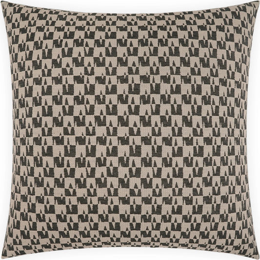 Evermore Pillow by DV Kap Home in brown. Made from 35.78% polyester, 20.49% polyester (uv), 19.49% pre-crcotn, 17.74% cotton, 6.50% pcrpoly in a unique style.