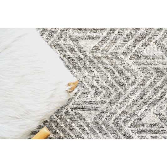 Eaton Rug - Charcoal, Ivory by Exquisite Rugs in charcoal/ivory. Made from ivory in a unique style.