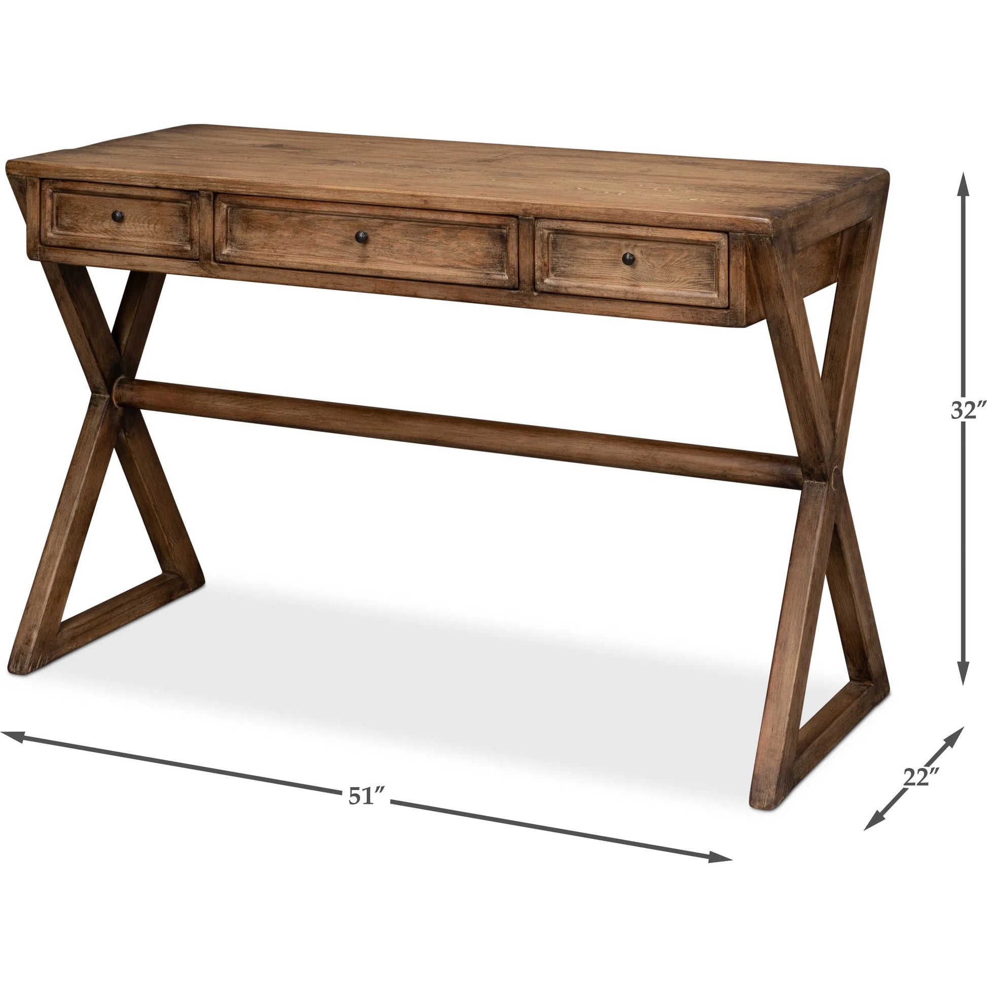 Kitchen Desk by Sarreid Ltd.. Made from reclaimed fir in a transitional style.