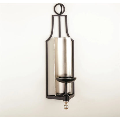 Classic Wall Sconce by Global Views in black powder coat. Made from iron in a modern style.