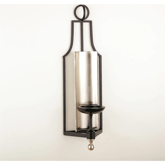 Classic Wall Sconce by Global Views in black powder coat. Made from iron in a modern style.