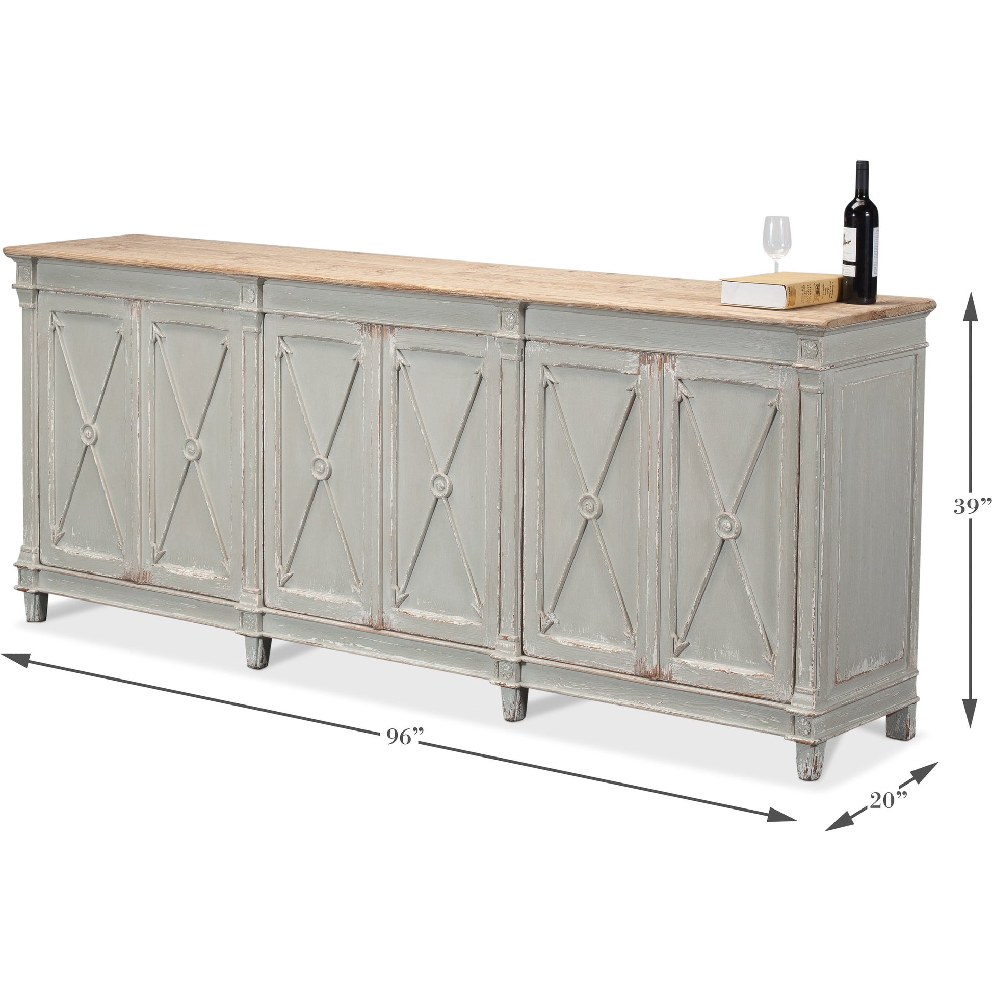 Marksman Cabinet II by Sarreid Ltd.. Made from unique in a traditional style.