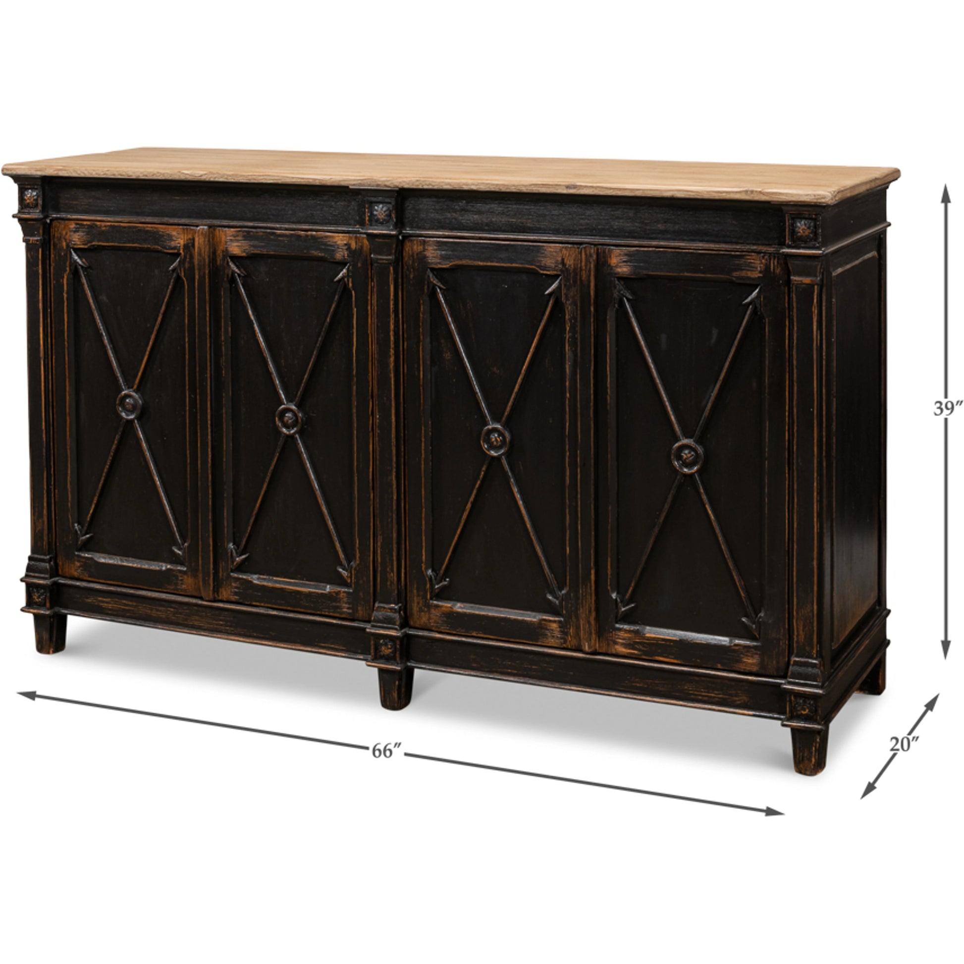 Marksman Cabinet II by Sarreid Ltd.. Made from unique in a traditional style.