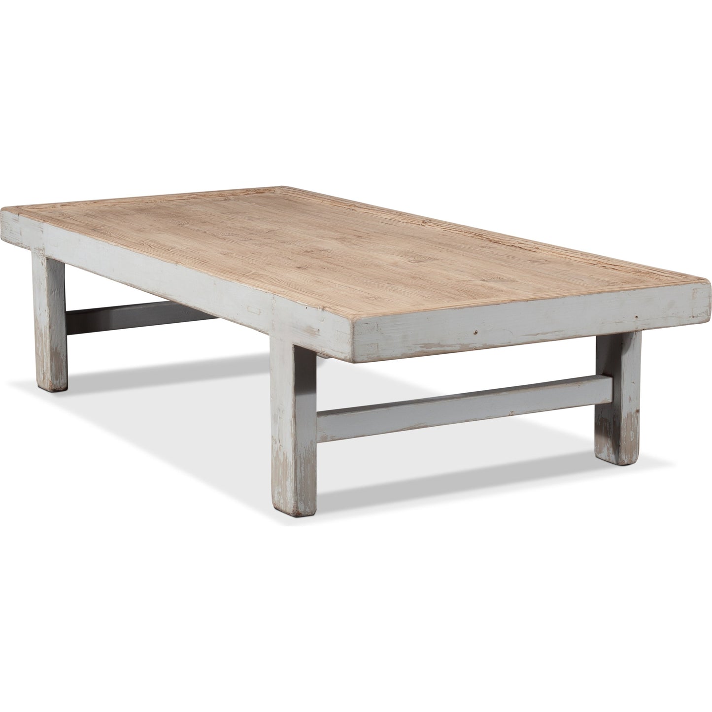 009 SR-857828 | Additional Silo | Wood Panel Coffee Table by Sarreid Ltd. in white. Made from pine in a cottage & farmhouse style.