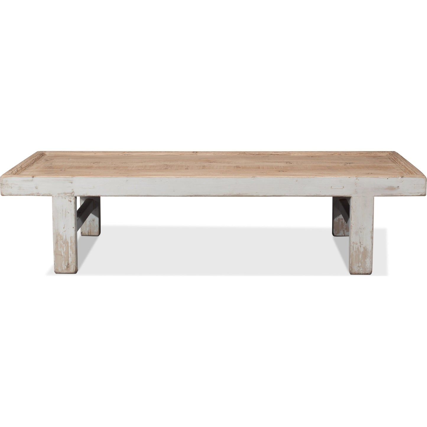 012 SR-857828 | Additional Silo | Wood Panel Coffee Table by Sarreid Ltd. in white. Made from pine in a cottage & farmhouse style.