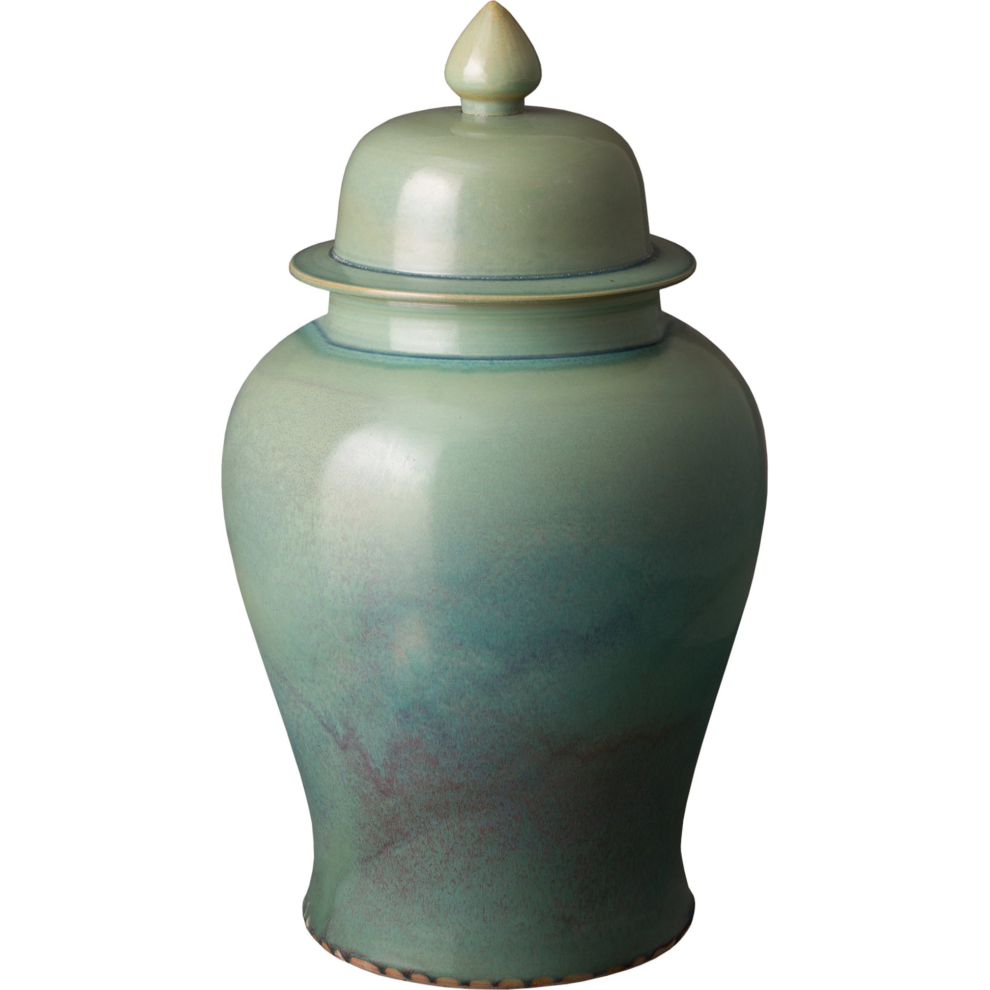 Temple Jar II in Jade Fusion by Emissary in jade fusion. Made from unique in a traditional style.