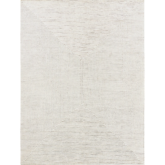 Crescent Rug - Ivory by Exquisite Rugs in ivory. Made from new zealand wool in a unique style.