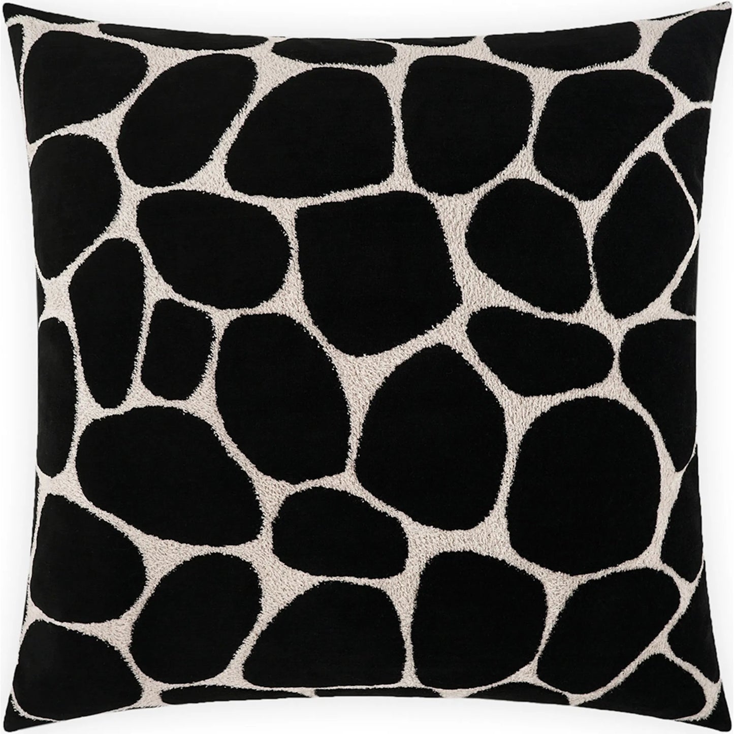 002 SI-2381509 | Primary Silo | Kalani Pillow by DV Kap Home in onyx. Made from 59% viscose, 25% cotton, 16% polyester in a eclectic & global style.