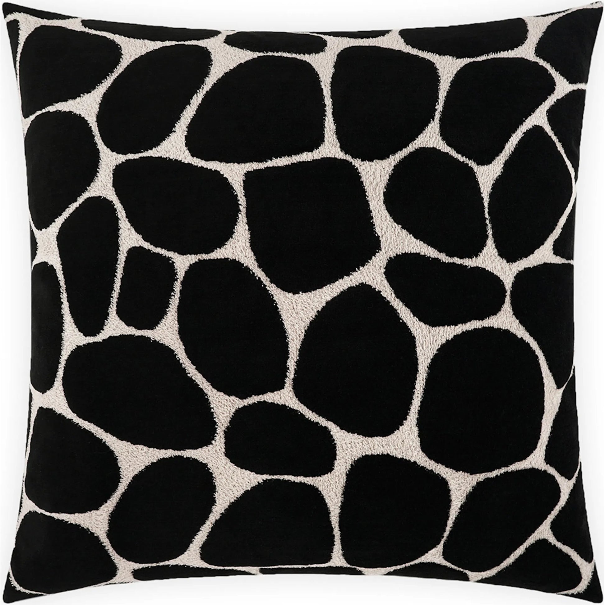 Kalani Pillow by DV Kap Home in onyx. Made from 59% viscose, 25% cotton, 16% polyester in a eclectic & global style.