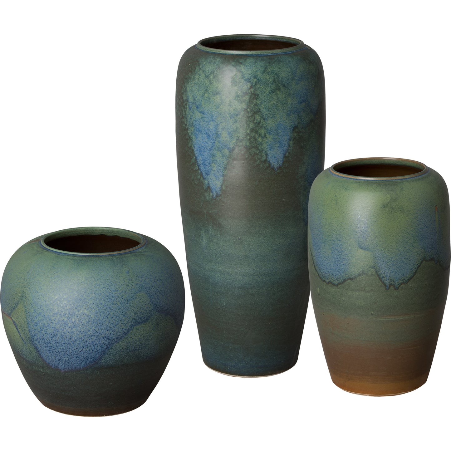 002 SR-698782 | Additional Silo | 19.5 in. Wide Vase in Verdigris Glaze by Emissary USA in verdigris. Made from unique in a traditional style.