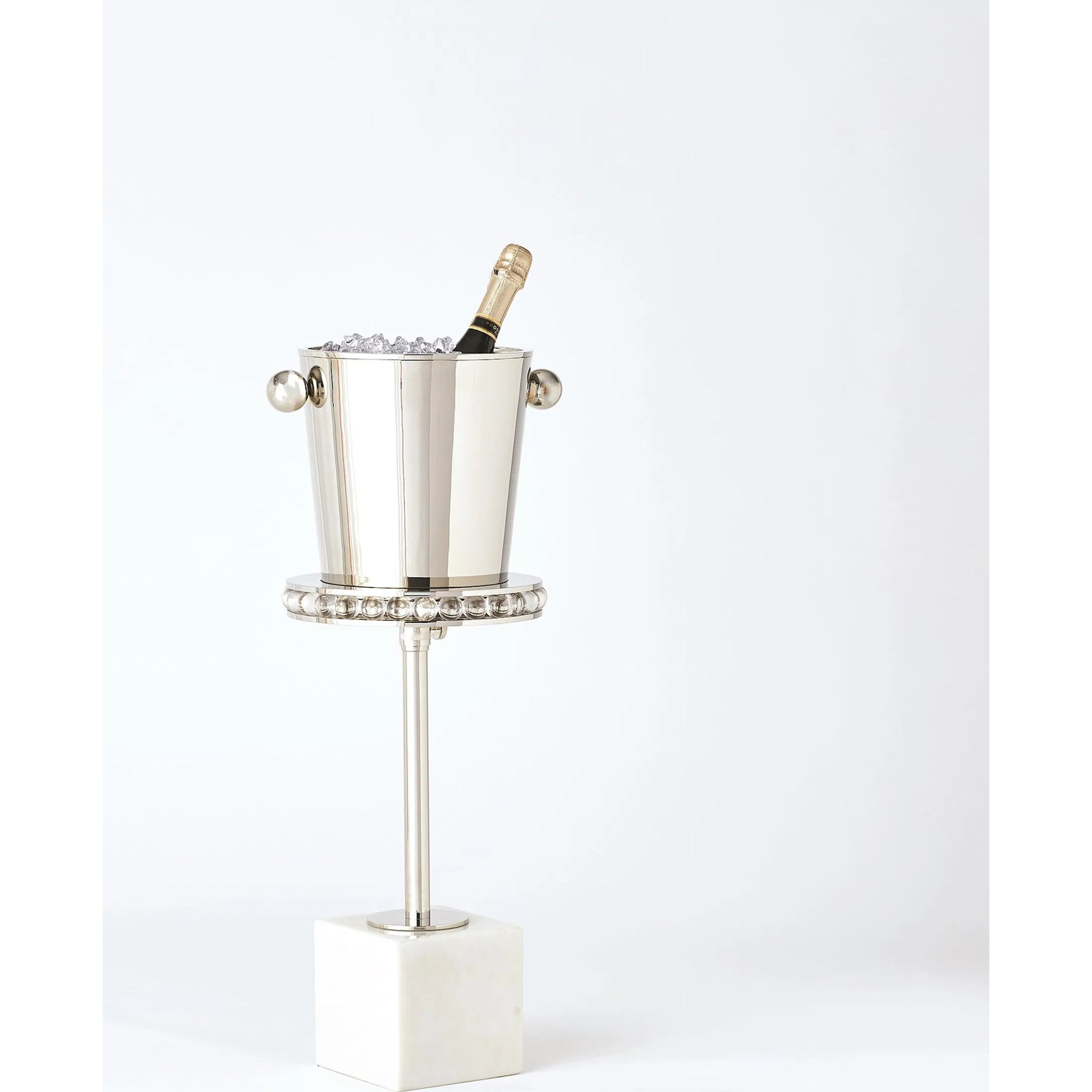 Margot Champagne Bucket by Global Views. Made from brass, stainless steel in a transitional style.