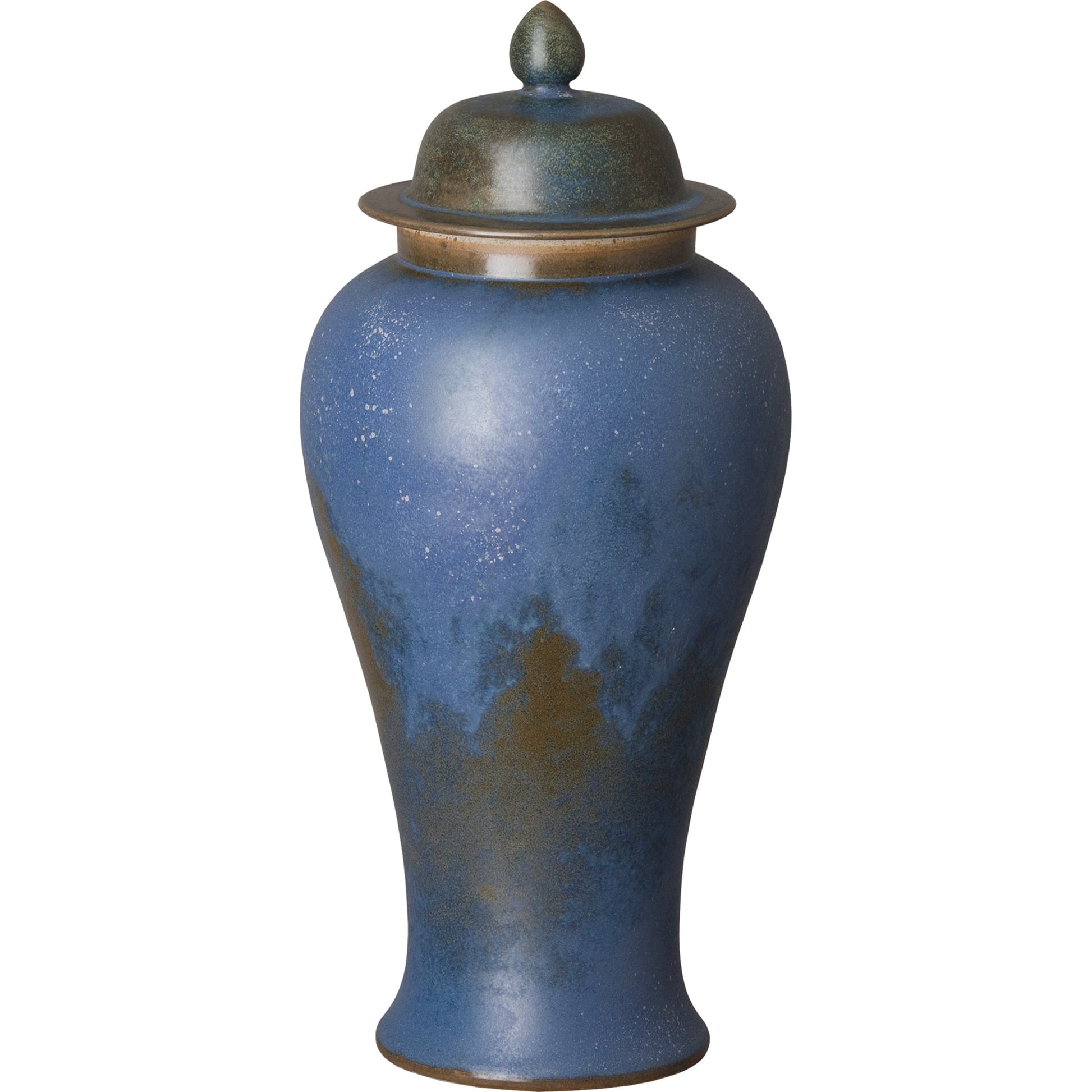 Ginger Jar by Emissary USA in verdi blue. Made from unique in a traditional style.