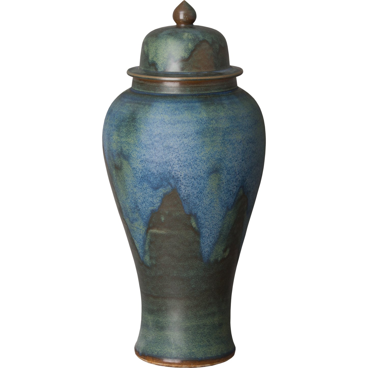 003 SR-697705 | Additional Silo | Ginger Jar by Emissary USA in verdi blue. Made from unique in a traditional style.