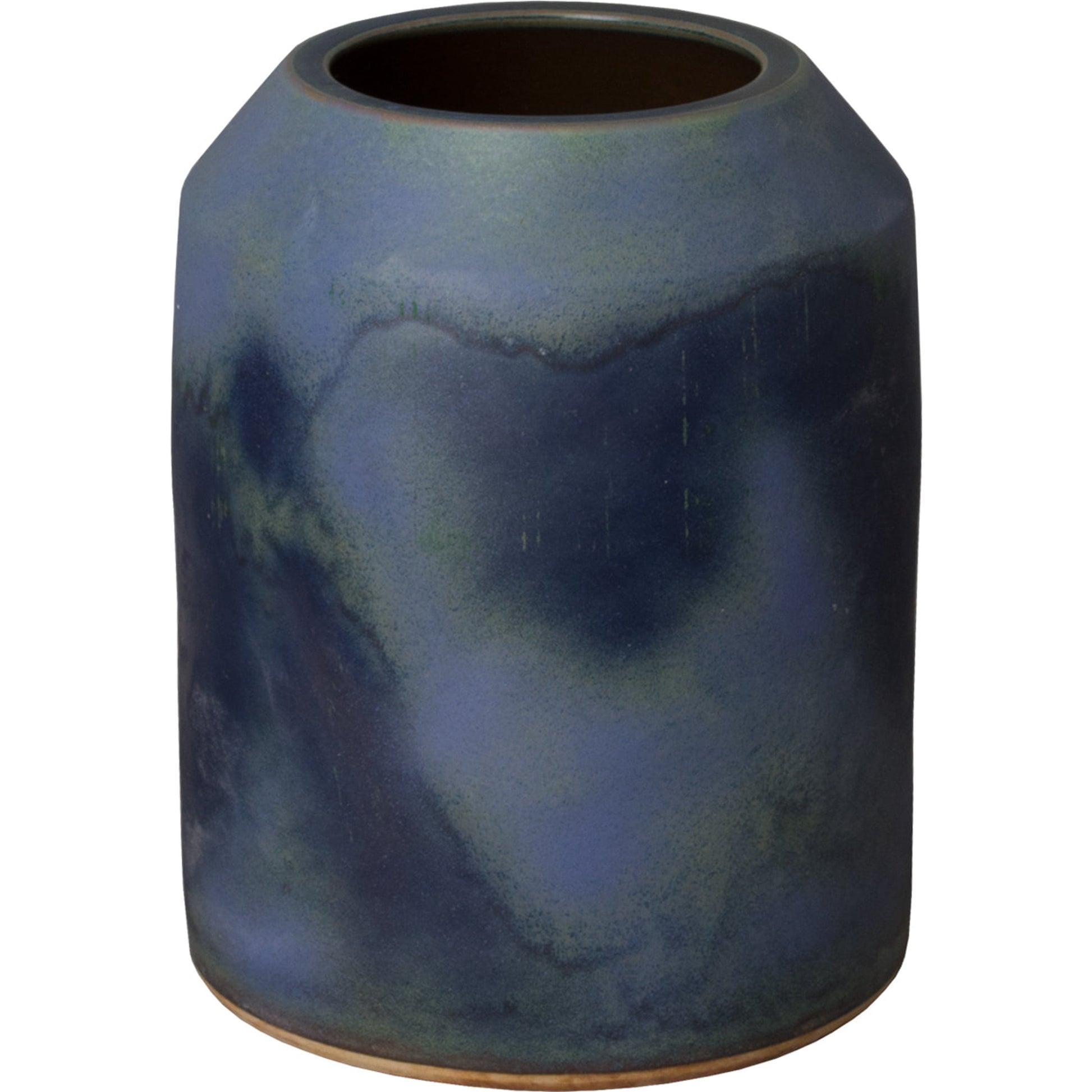 Cylinder Jar by Emissary in verdi blue. Made from unique in a eclectic & global style.