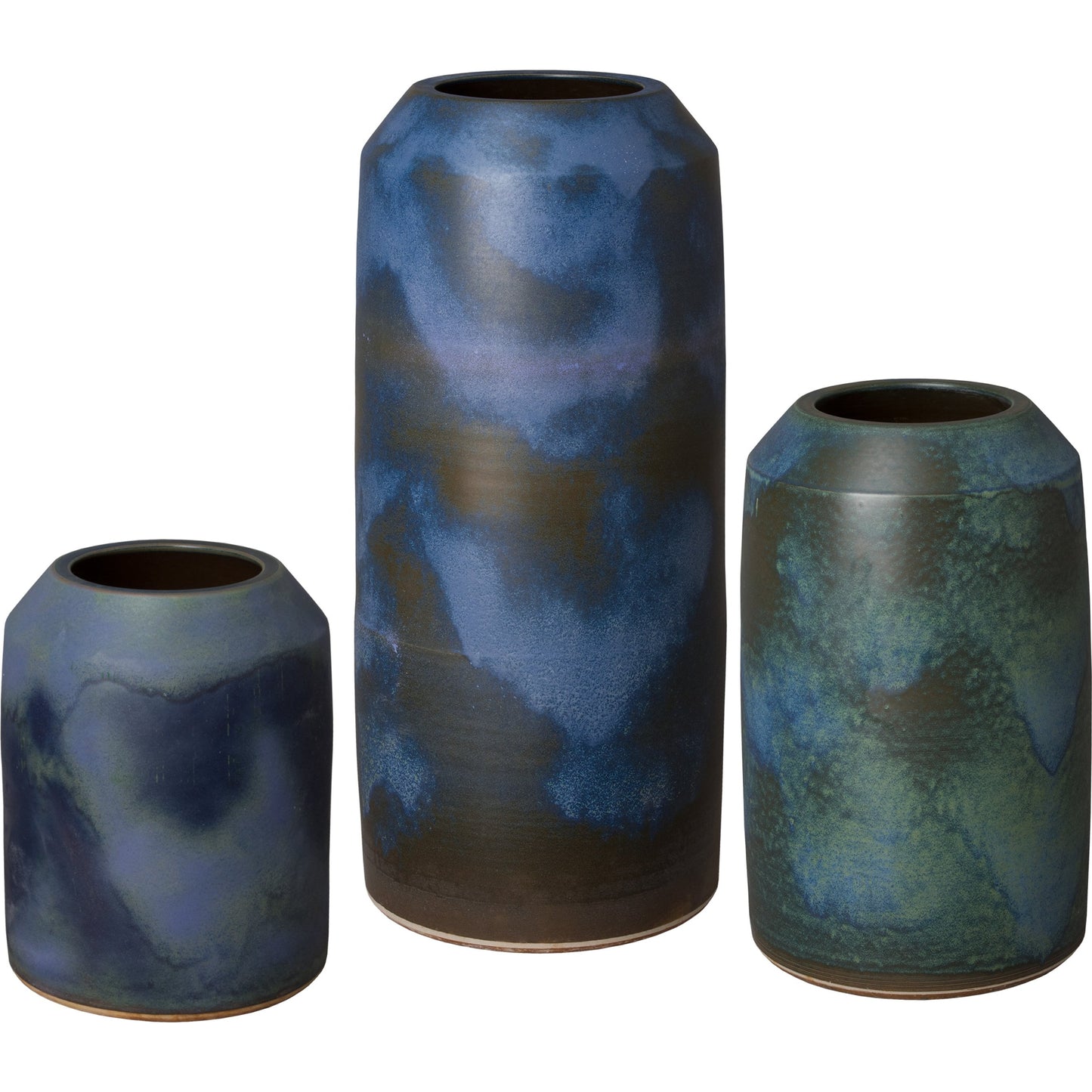 003 SR-698361 | Additional Silo | Cylinder Jar by Emissary in verdi blue. Made from unique in a eclectic & global style.