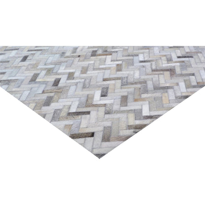 Mosaic Leather Rug by Exquisite Rugs. Made from leather hide in a unique style.