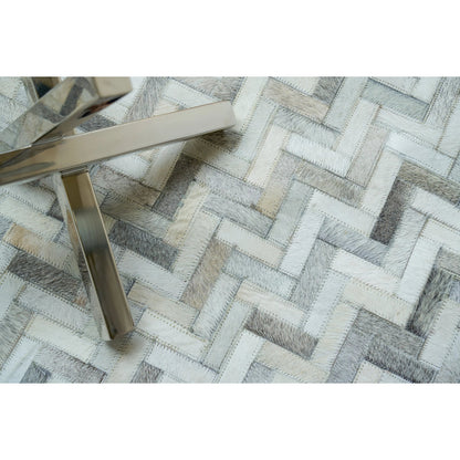 Mosaic Leather Rug by Exquisite Rugs. Made from leather hide in a unique style.