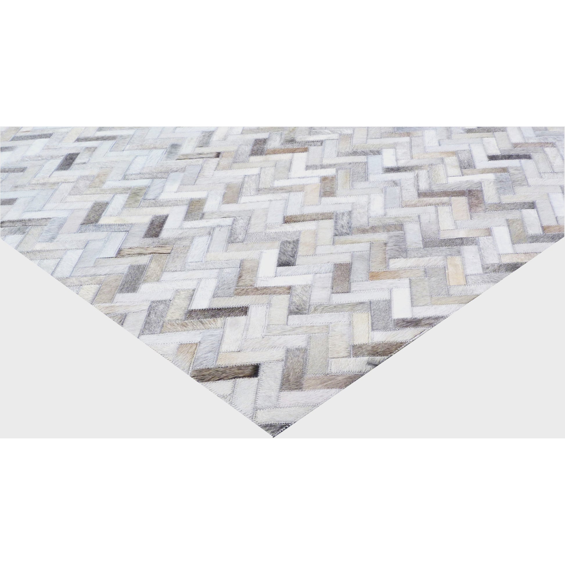 Mosaic Leather Rug by Exquisite Rugs. Made from leather hide in a unique style.